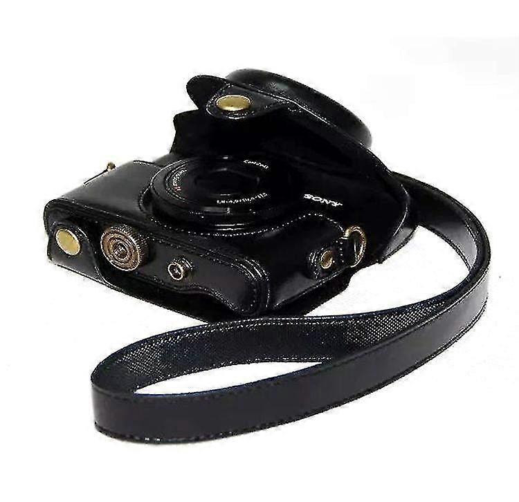 Retro PU Leather Case Cover with Strap for Sony DSC-RX100 VII M7 RX100 II M2 RX100 M3 RX100 III M4 M5 M5A M6 - Shoulder Bag Compatible