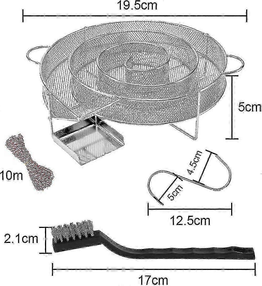 Cinzeiro Redondo à Prova de Vento com Tampa - Portátil, Anti-Cheiro para Uso Interno/Externo, Cinza