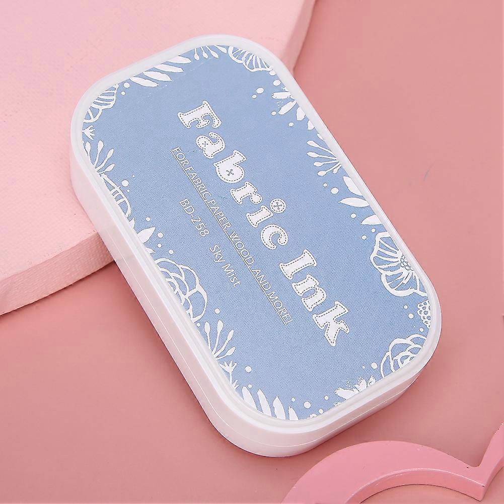 Colorful Multiple Purpose Vintage Sponge Schedule Book Scrapbook Stamp Ink Pad Painting AccessoryBD-258 Sky Fog