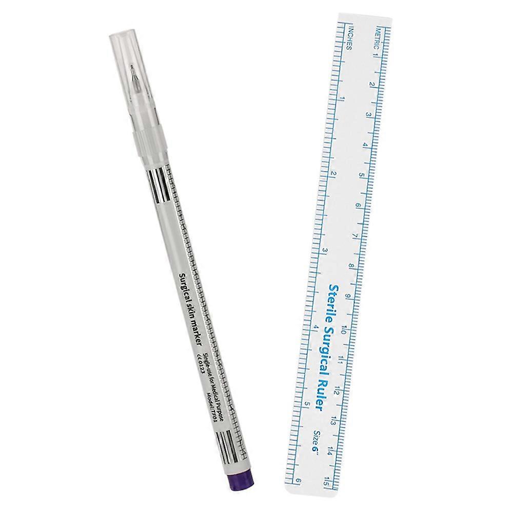 Brow Mapping Ruler Eyebrow Position Measuring Tool Assorted Color 15.00X1.20X1.20cm Paper Skin Marking Women 1 Set