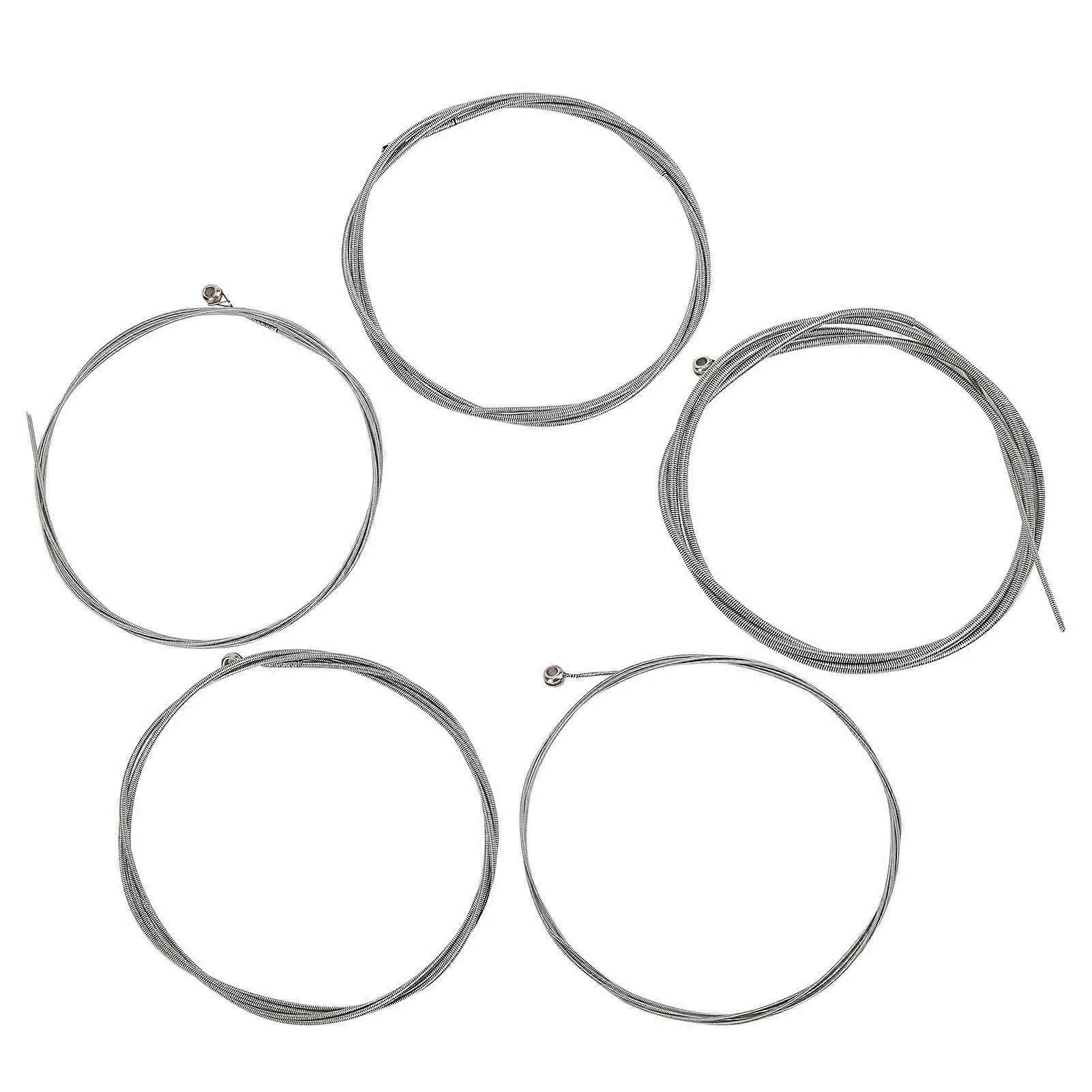 Electric Bass Strings 5String Sets Steel Core Nickel Alloy Winding NickelPlated BallEnd