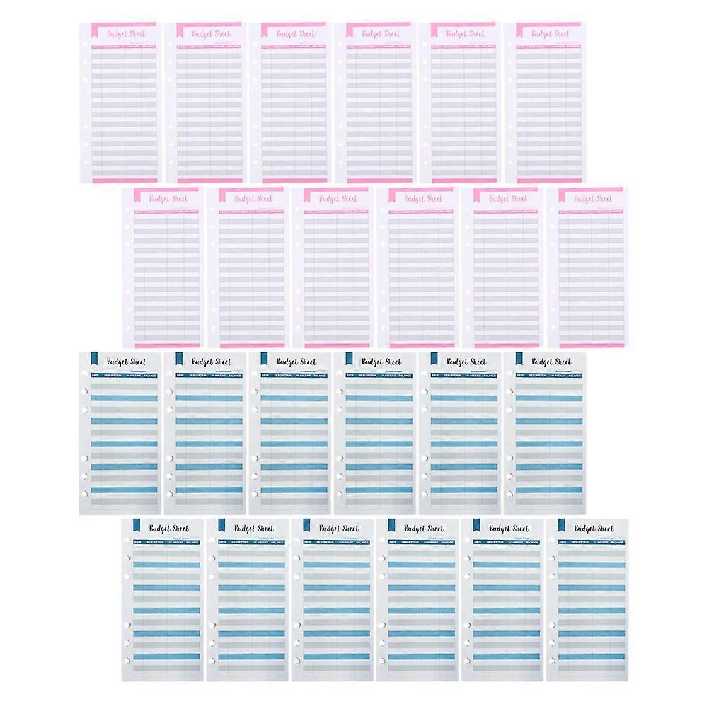 Cash Budget Sheets Expense Tracking Sheets For Home Use Rectangular Envelope Design 24Pcs