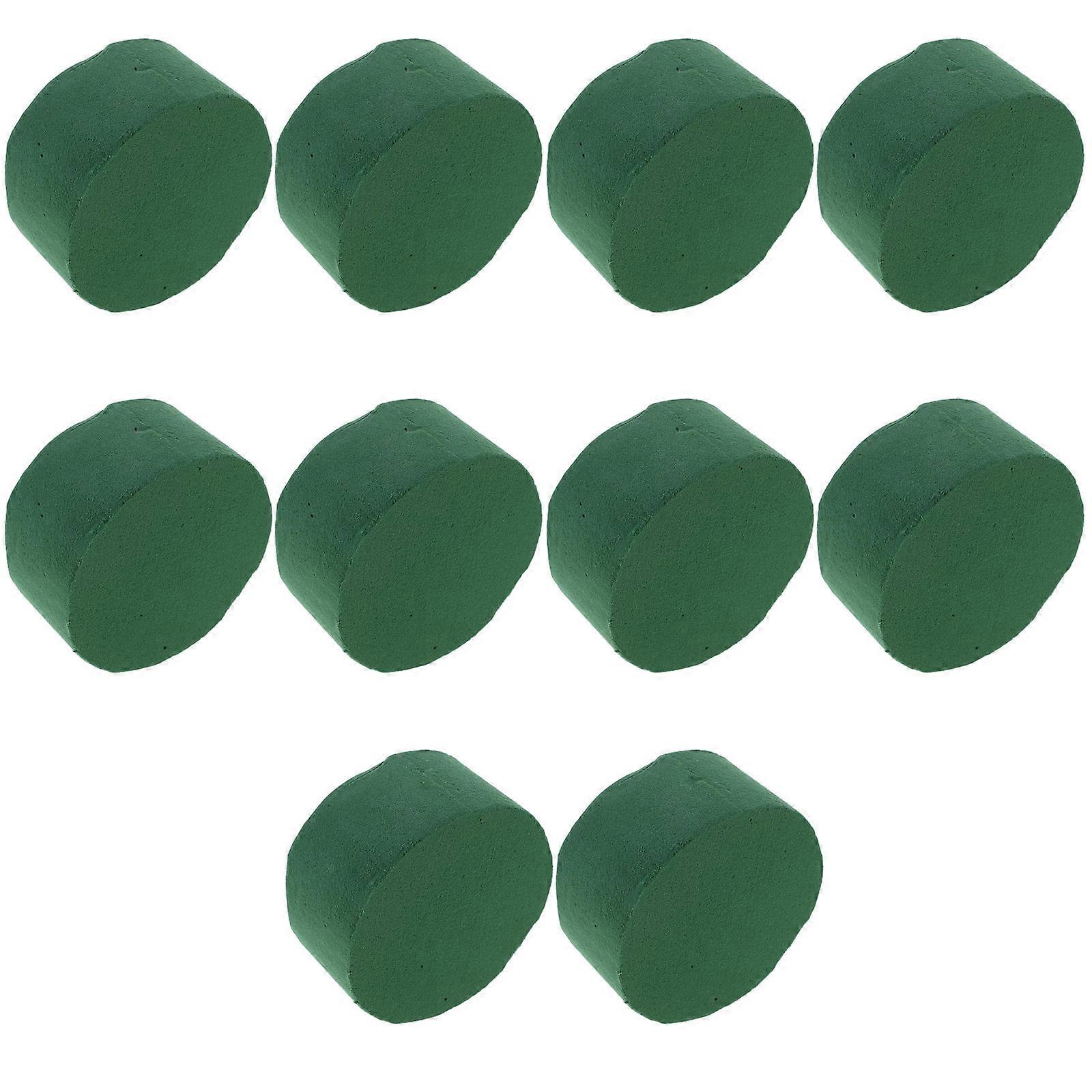 10pcs Cylindrical Floral Foam Blocks for Bouquets, DIY Arrangements, Weddings & Event Decorations – Durable & Versatile Support