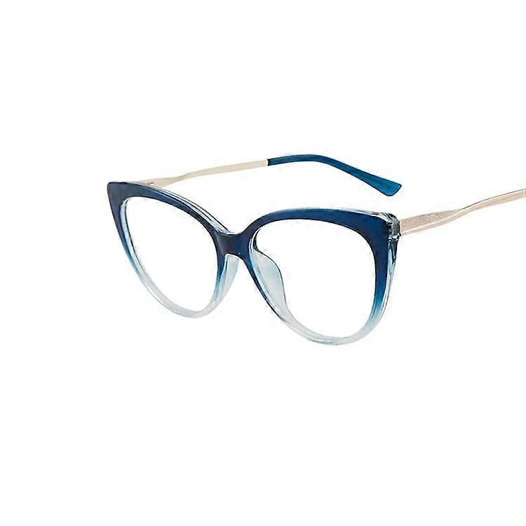 Stylish Cat Eye Reading Glasses for Women, TR Frame, Blue Light Blocking Computer Readers, AntiGlare Presbyopia Glasses (Color: A4, Size: 150)