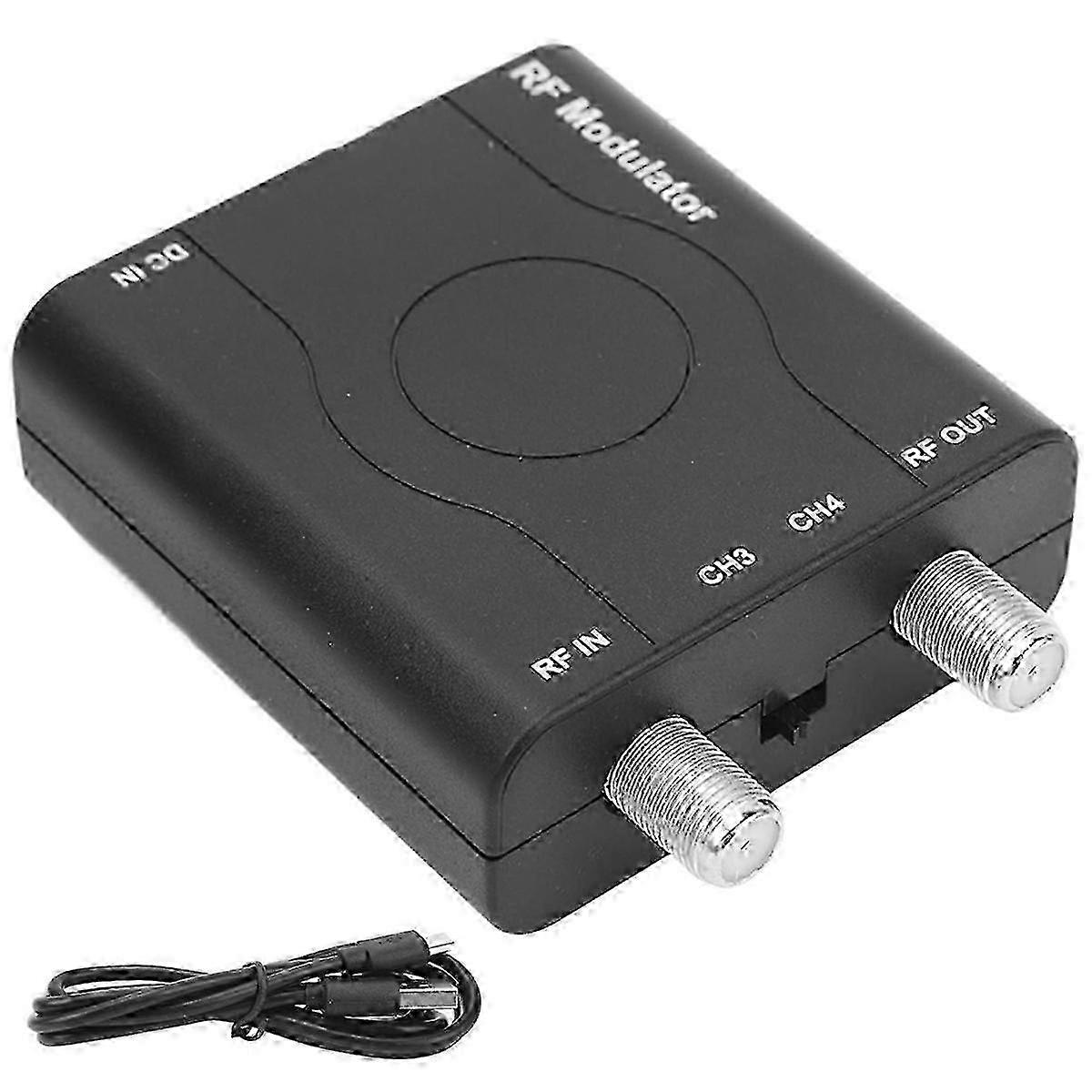 HDMI-Compatible RF Modulator Adapter, RF Modulator Coaxial Converter, HD Multimedia Interface to RF hwy