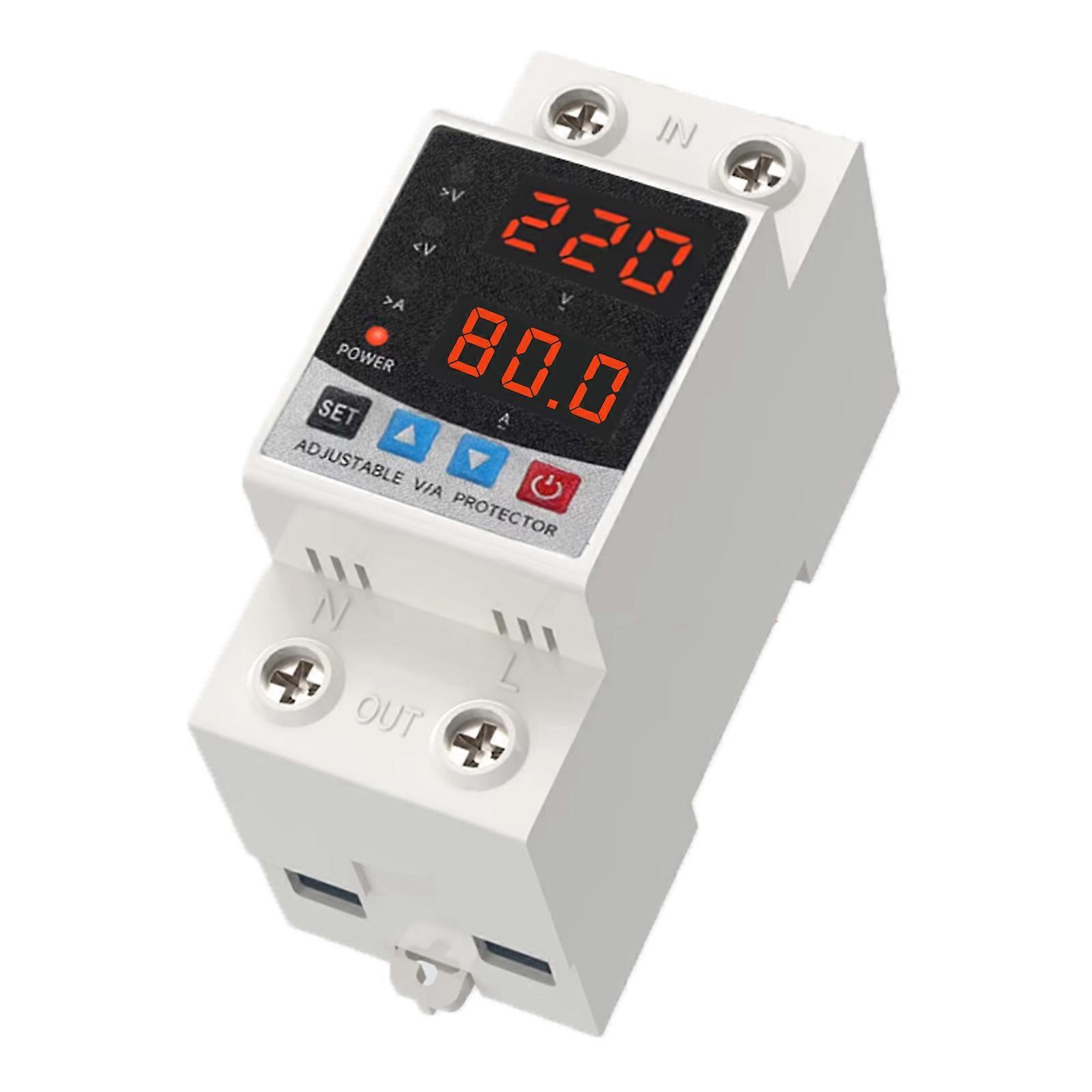 Over Voltages Current & Under Voltages Protective Device Adjustable Single Phase Voltages Protectors Relays Easy to Use Multicolor