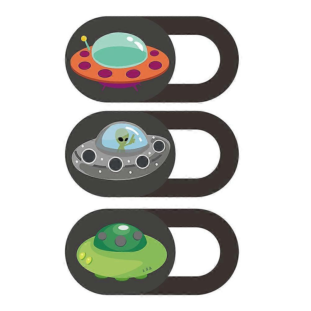 Webcam Privacy Lens Protector Durable Construction General Users 1.9x0.7cm Black 3Pcs