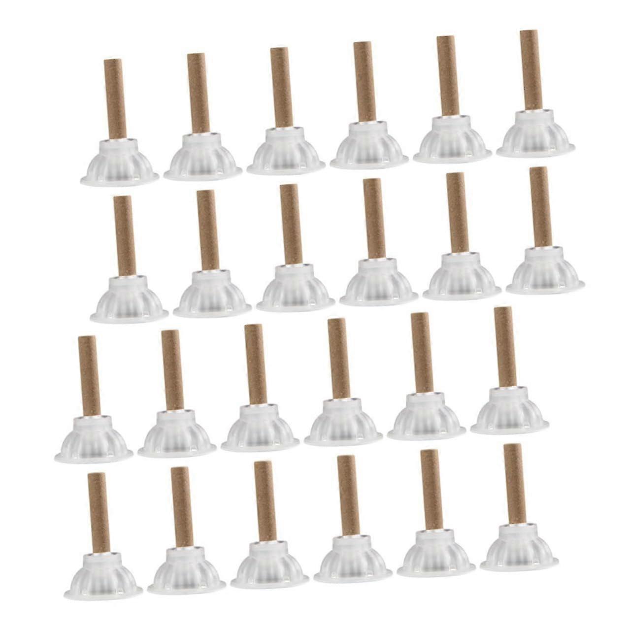 Moxibustion Therapy Stick Set, 50 Home Use Herbal Heating Roll Sticks with Base, 10cm Size, Natural Material