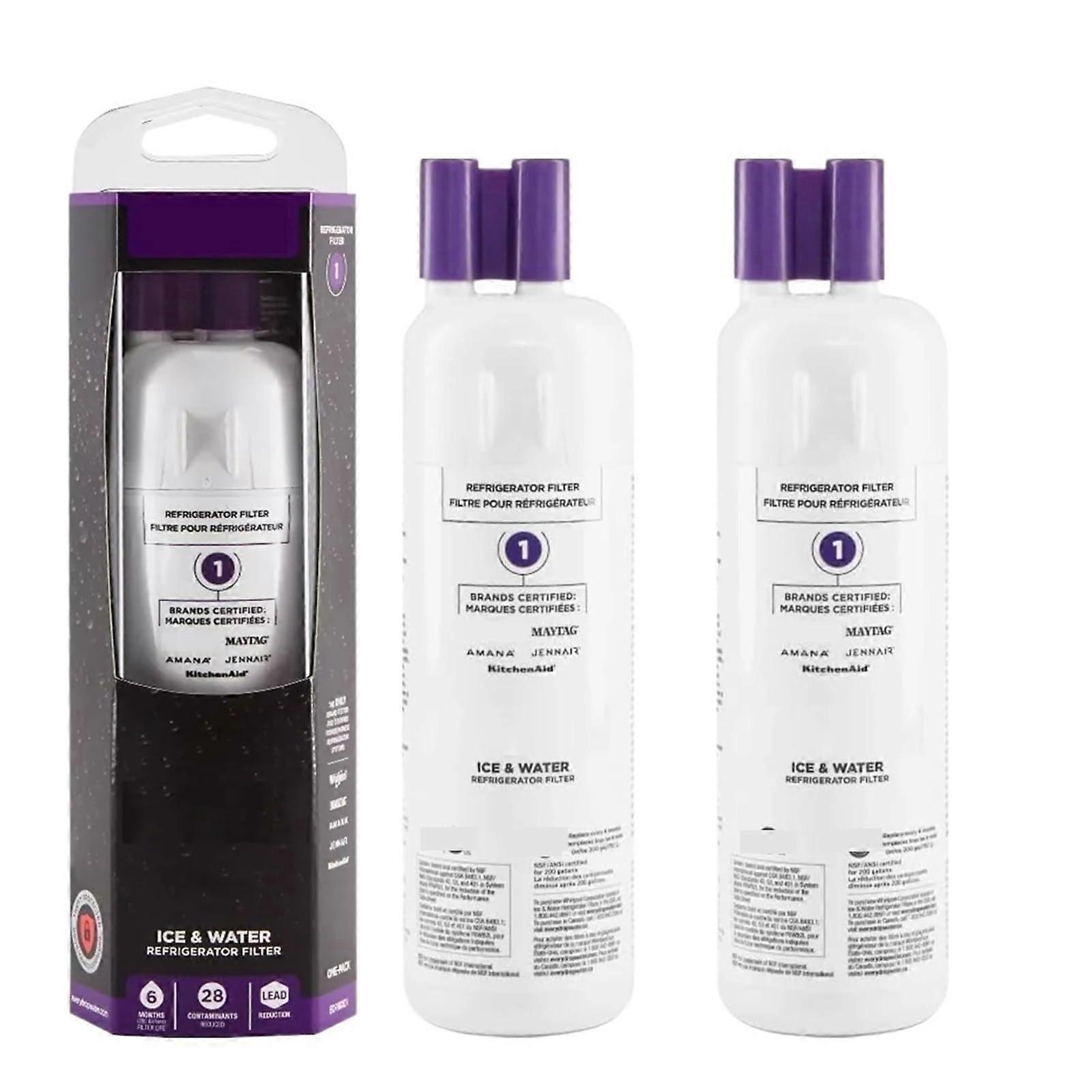 the refrigerator water filter. Compatible with Whirlpool EDR1RXD1, W10295370A, 9081, Trickler 1, P8RFWB2L, P4RFWB (2 packs).