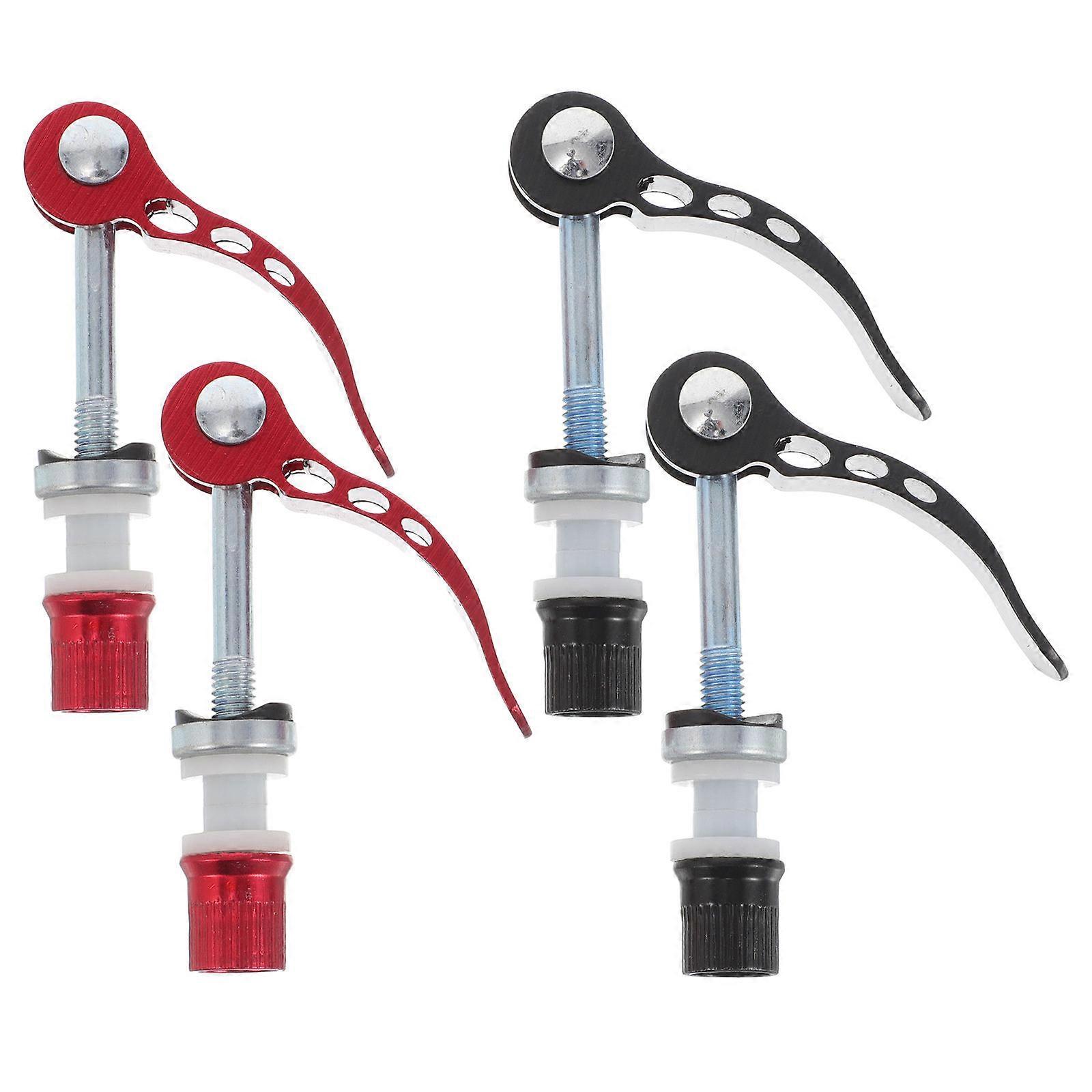 4pcs Adjustable Quick Release Bicycle Seatpost Clamp Secure and Easy to Use Bike Saddle Pin for Mountain and Road Bikes