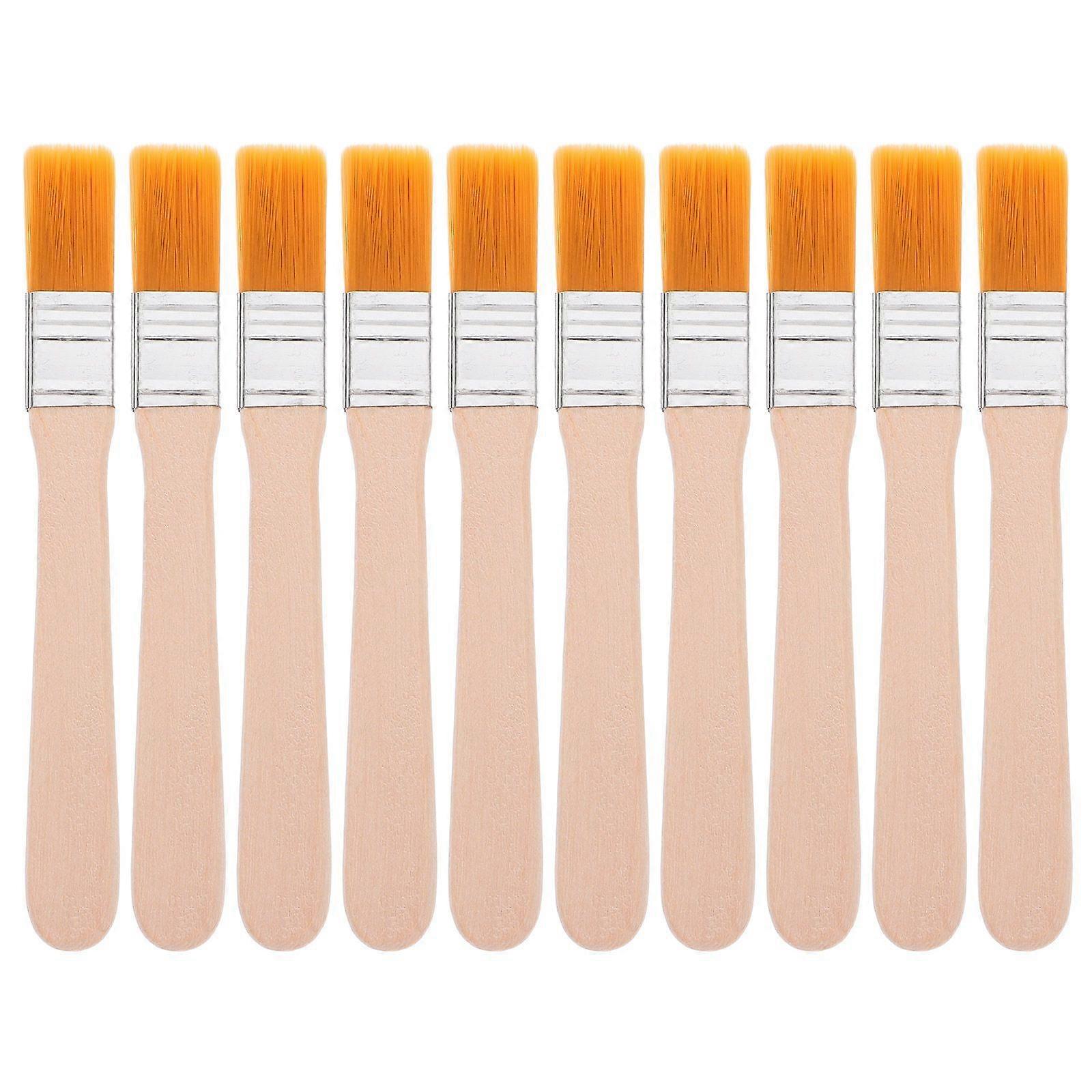 10pcs Multi-Purpose Nylon Bristle Paint Brushes With Handle For Painting Cleaning And Crafting Brushes For Painter And Artists