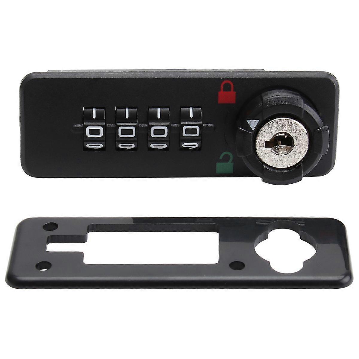 4 Digit Combination Mechanical Lock ABS Password Lock Mailbox Cabinet Lock