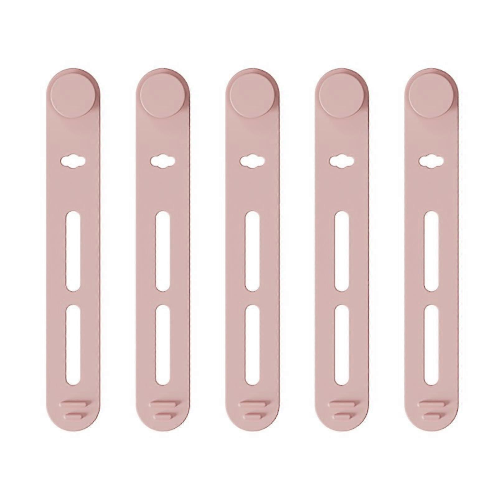 5 x Silicone Cable Ties, Reusable, Adjustable Cable Ties, Charging Cable Organizer for Fastening