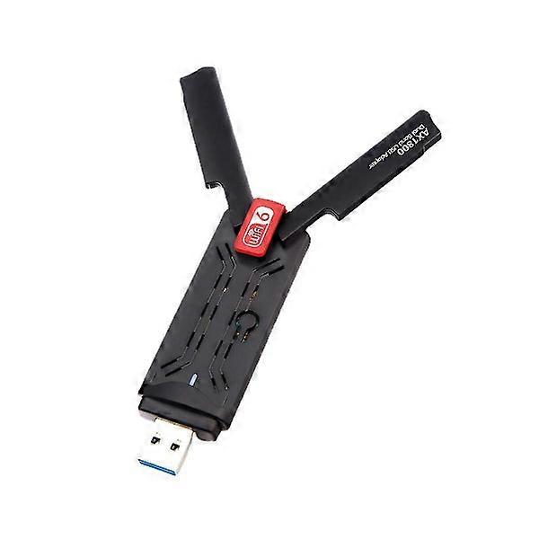 1800mbps Wifi 6 Usb 3.0 Adapter 2.4g 5.8g Wifi6 Dongle Network Card Support Win 7 10 11 PC