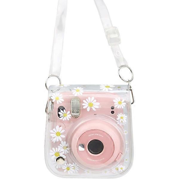 Camera bag, small transparent camera bag, PVC case with shoulder strap S.