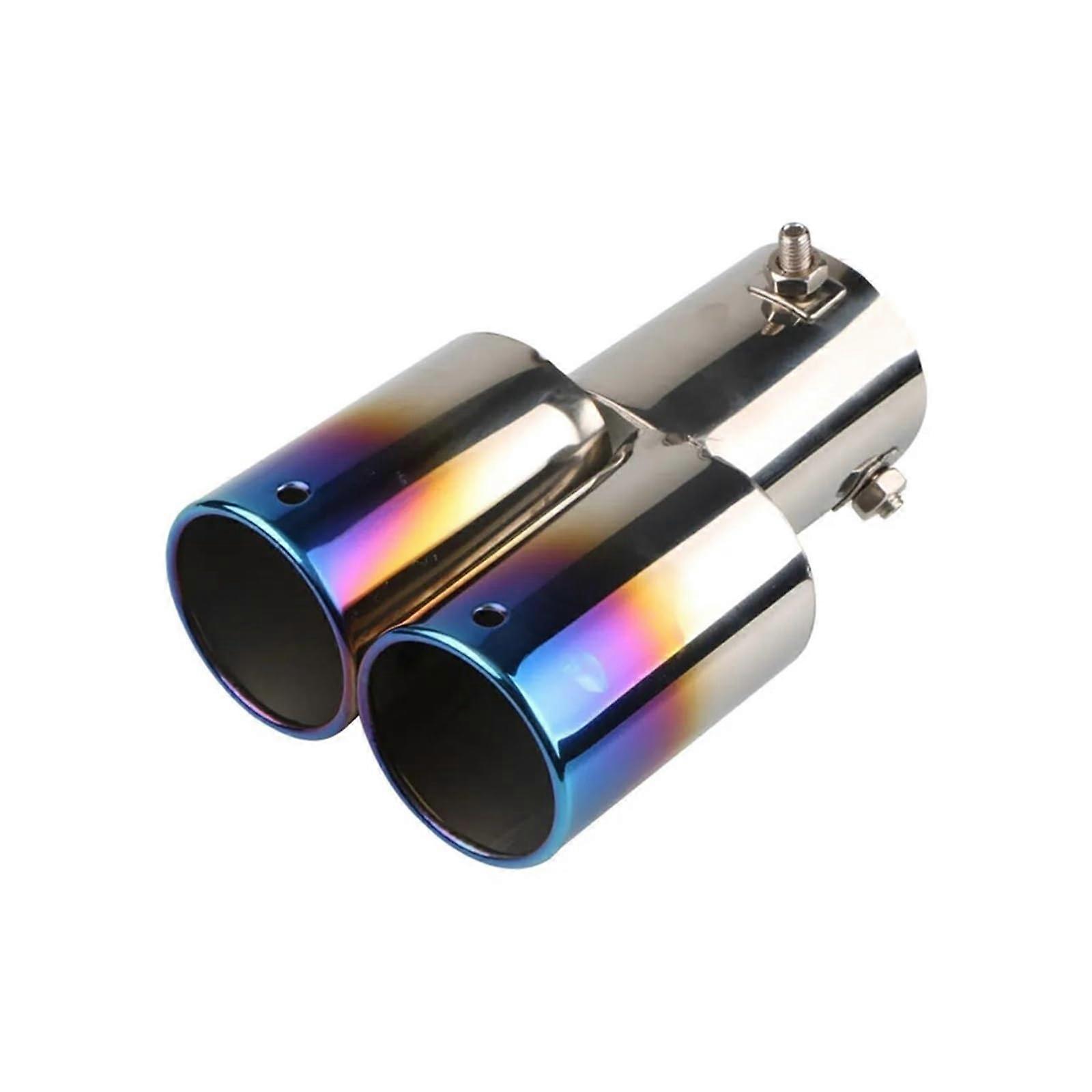 Exhaust pipe for universal car muffler tip, rear round exhaust pipe, tail muffler tip pipe, muffler tailpipe (N)