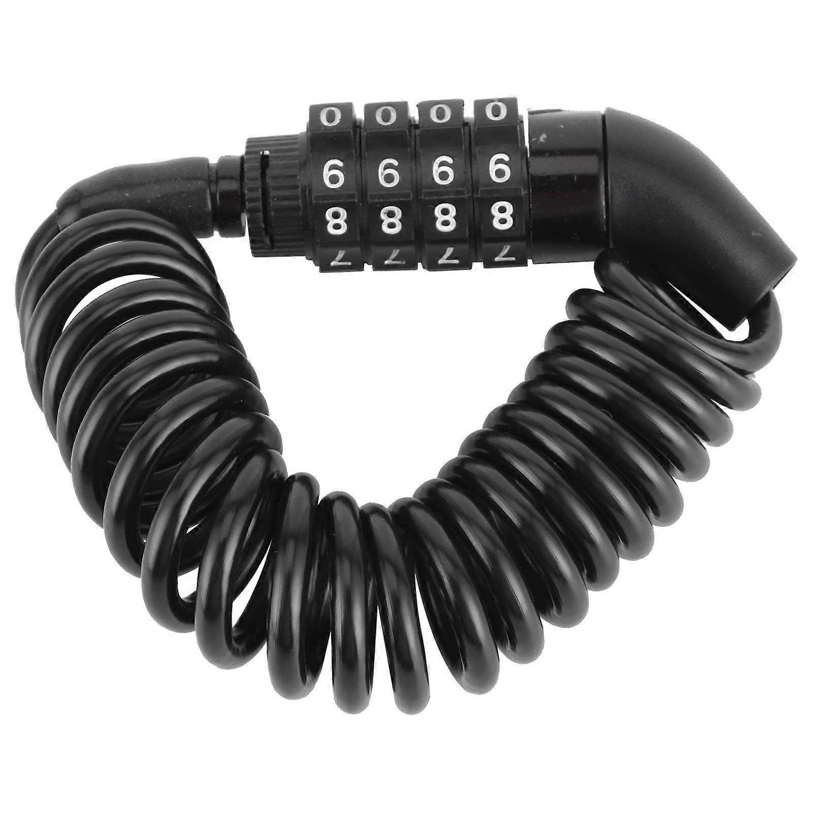 Anti-Theft Helmet Lock - Portable 4-Digit Combination Security Lock for Motorcycle Helmets - Keyless Design, Lightweight, Easy to Carry
