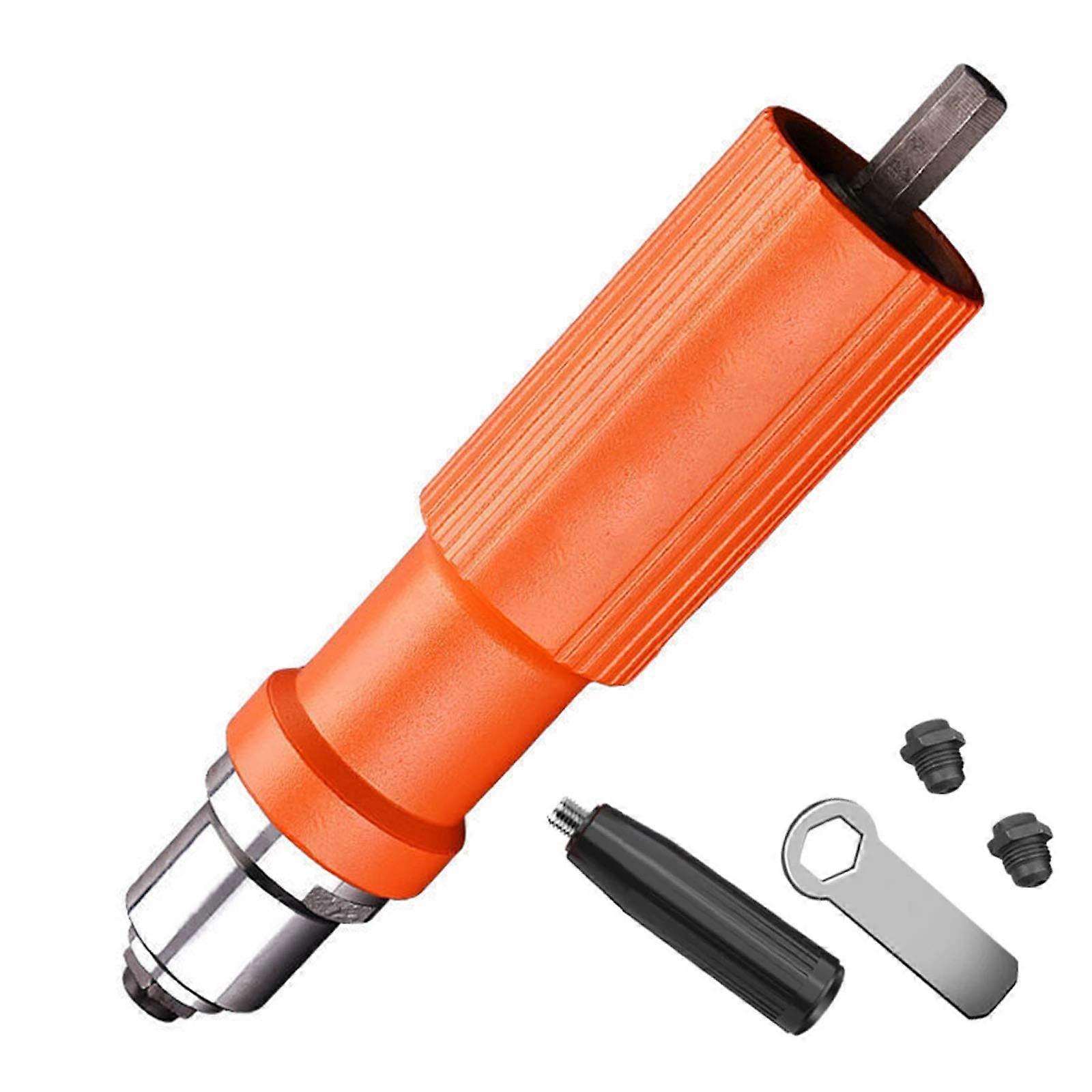 Electric rivet nut gun
Pop rivet drilling tool
Batterypowered rivet nozzle
Pneumatic blind rivet adapter
Rivet nut tool