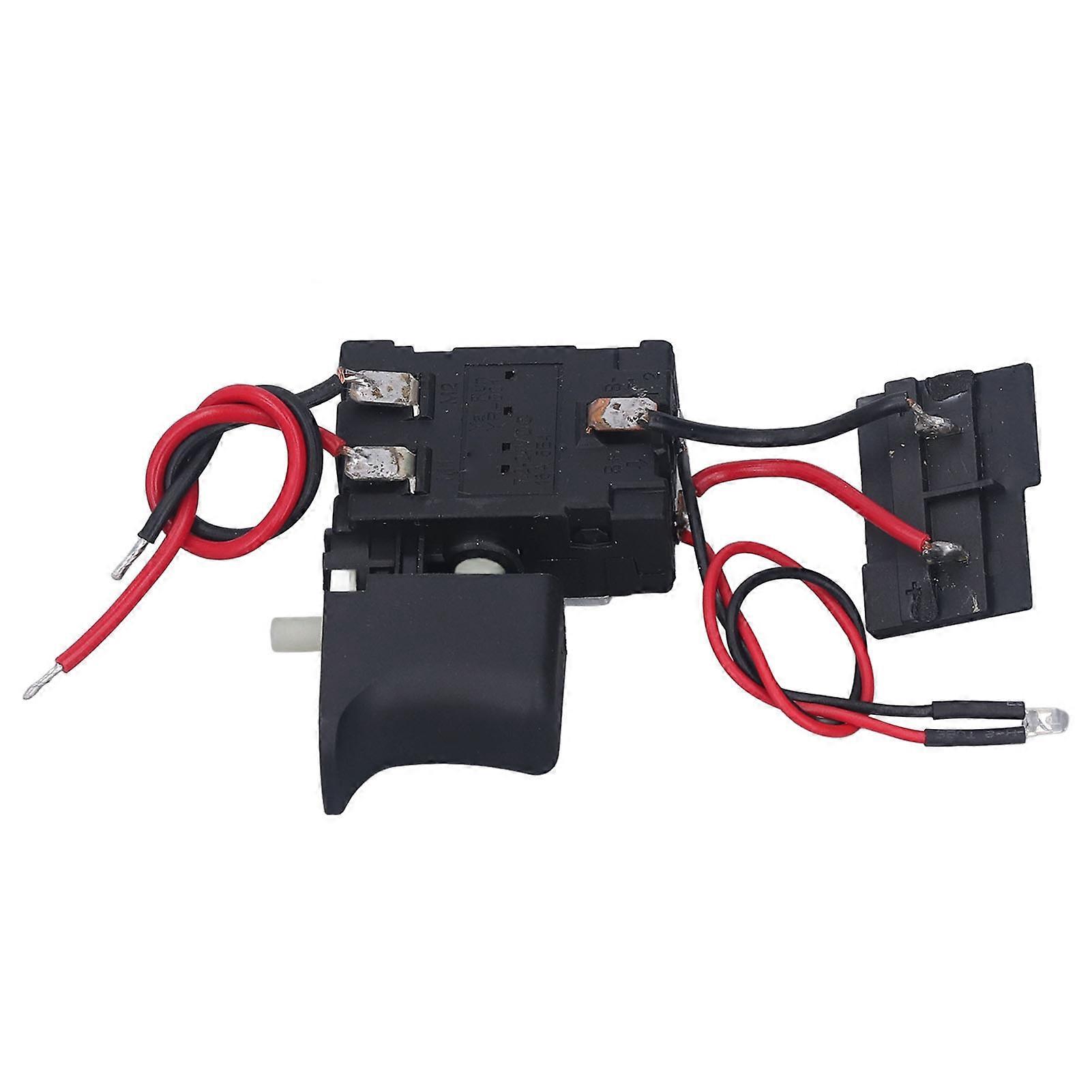 Cordless Drill Trigger Switch Speed Control Replacement CW CCW Adjustable with Small Light for Da Yi 12V Machine 7.2~24VDC 16A