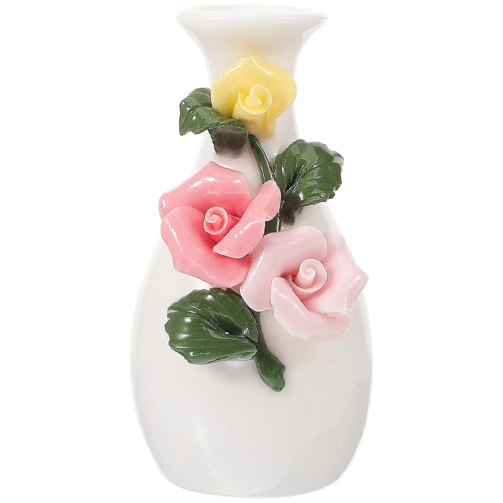 Decorative Mini Ceramic Vase For Special Occasions Dinner Parties Multi Color 1Set