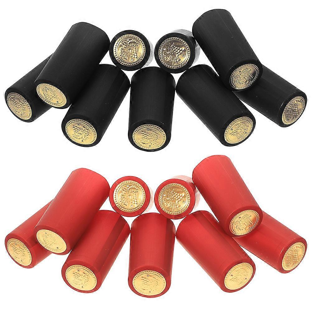Heat Shrink Capsules PVC Assorted Color 200pcs for Sealing and Decorating Bottles