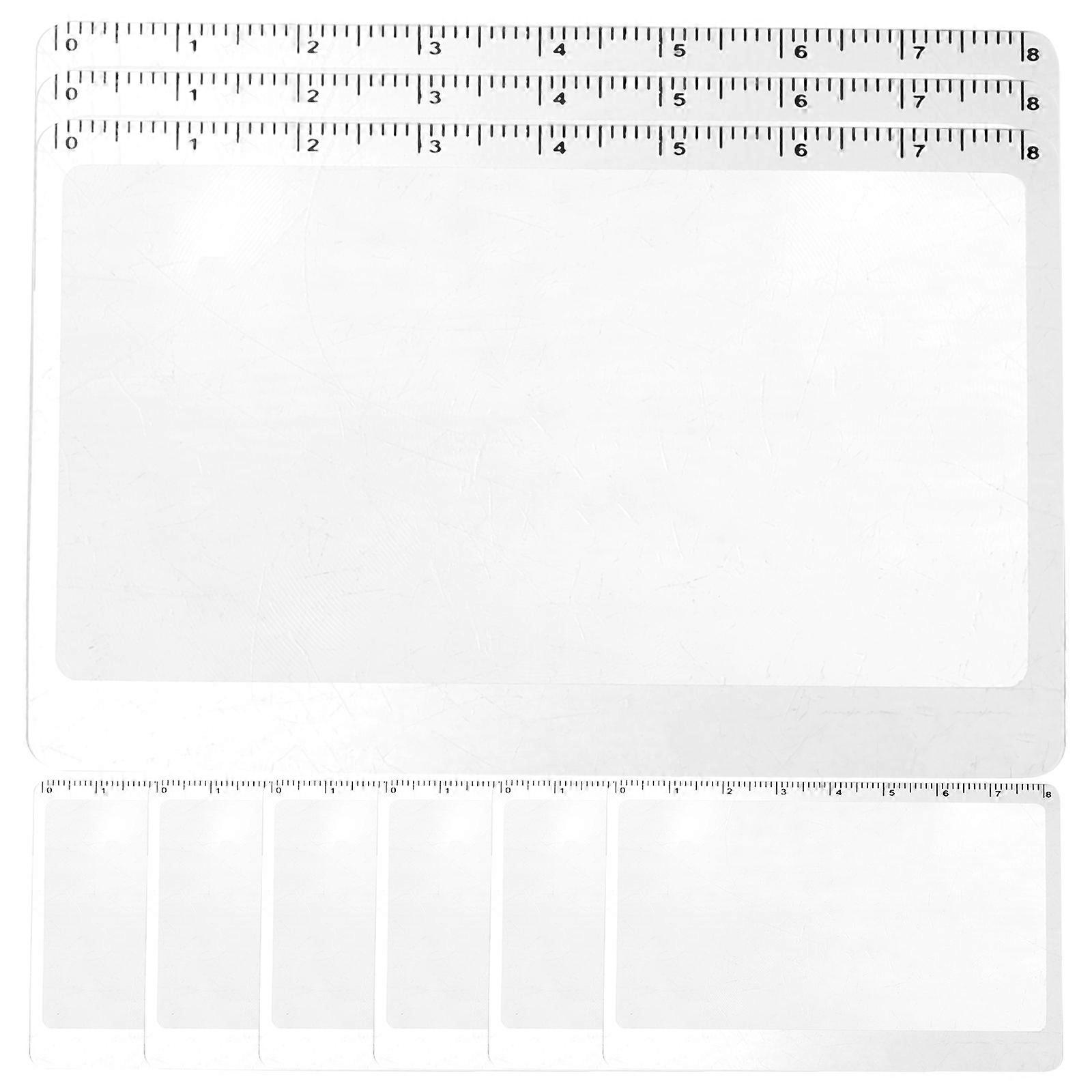 Portable 10 Pack Magnifying Bookmarks for Reading, Measuring and Observing – Lightweight and Versatile Aid for Seniors and All Readers