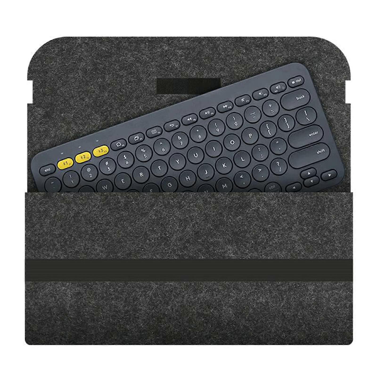 Keyboard storage bag made of faux wool felt for K380 K480 keyboard case, stylish