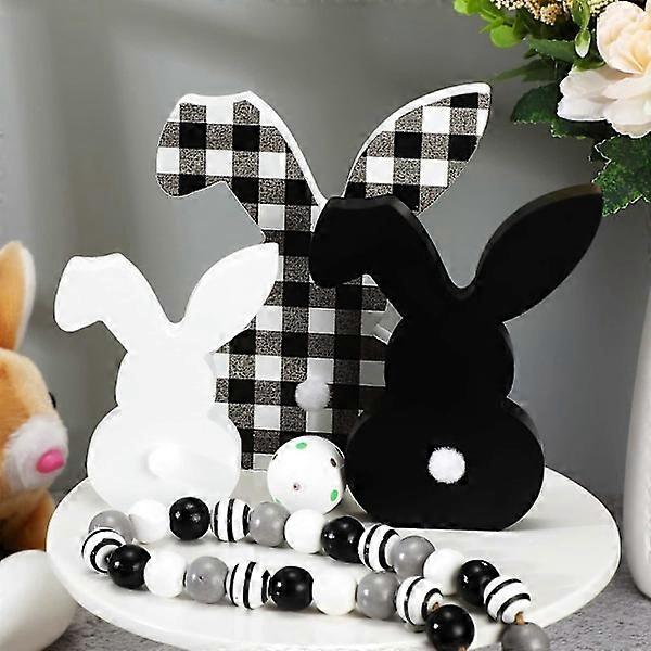 Cute wooden Easter party table decorations, dining table