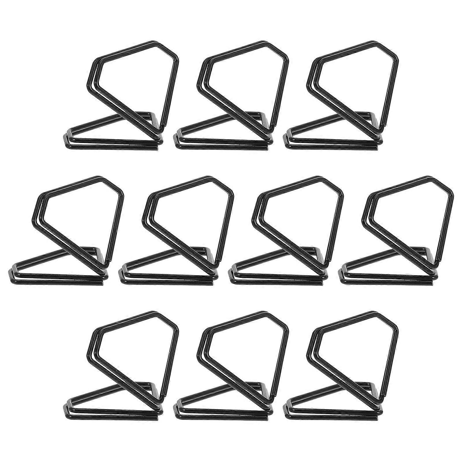 10pcs Metal Table Picture Holder Mini Paper Clips Business Card Display Clamps Paperclip Bookmarks Desktop Business Card Holders Fancy Paperclips