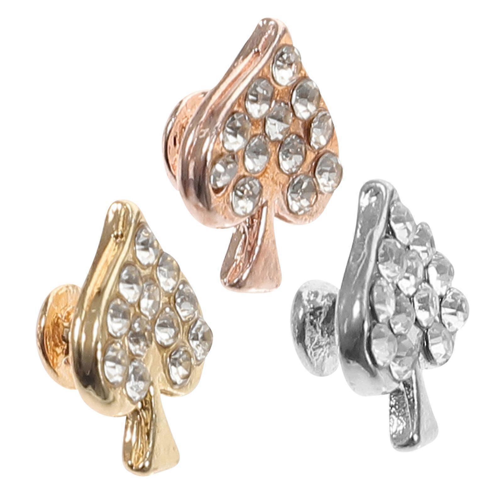 Watch Strap Charms 3 Pcs Watchband Decorative Rivets Heart Shape Assorted Color Everyday Use For
