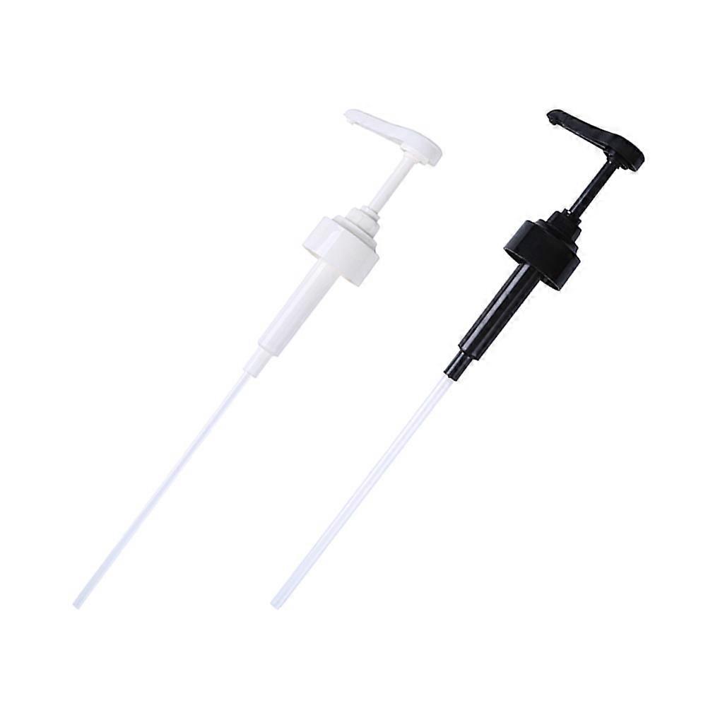 Press Pump Head for Kitchen Use Assorted Color Nozzle for Quantitative Extrusion 2pcs