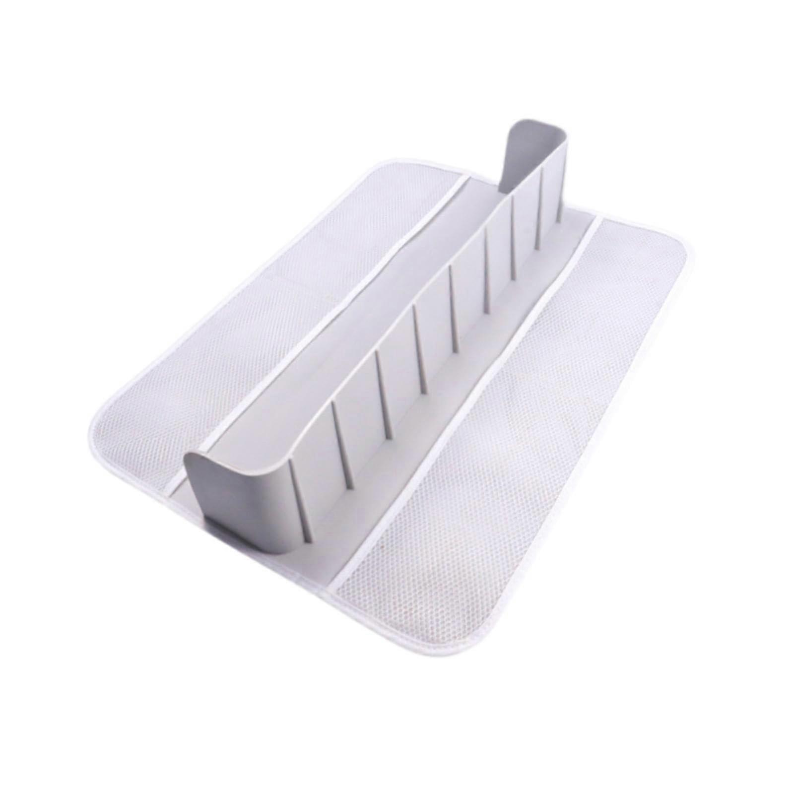 Bathtub Splash Guard with Mesh Pocket Holder Toy Tray Folding Bathtub Shelf for Kids 54CMX15CMX10CM