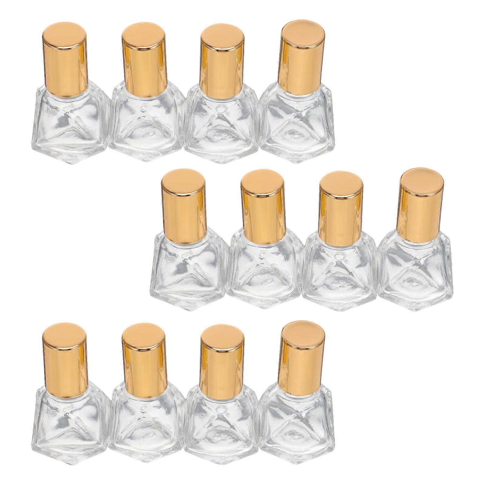 12Pcs 8ML Glass Mini Roll On Bottles Empty Essential Oil Roller Ball Bottles