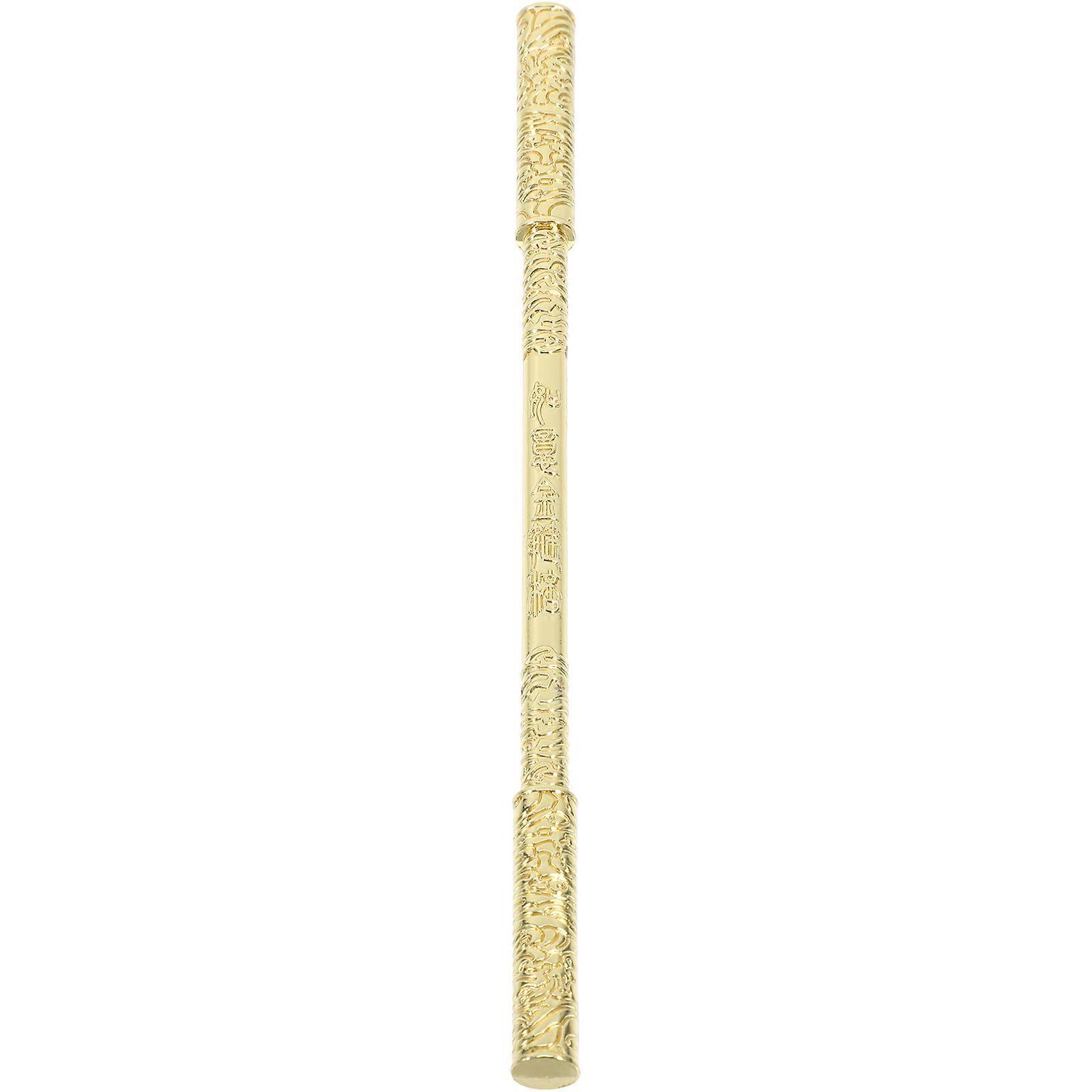 Mini Golden Ruyi Bang Prop Monkey King Staff for Carnival, Party & Masquerade Performance Unique Decorative Collectible for Enthusiasts