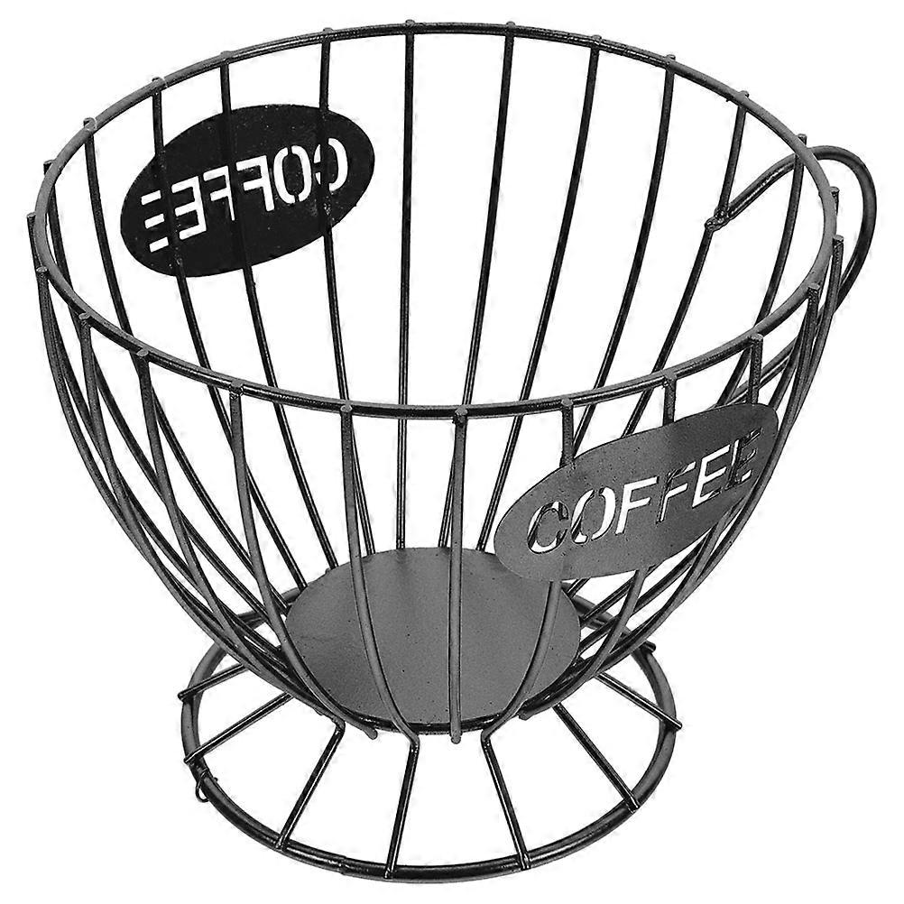 Spacious Storage Basket with Coffee Inspired Design for Snacks, Fruits – Versatile Home & Café Use