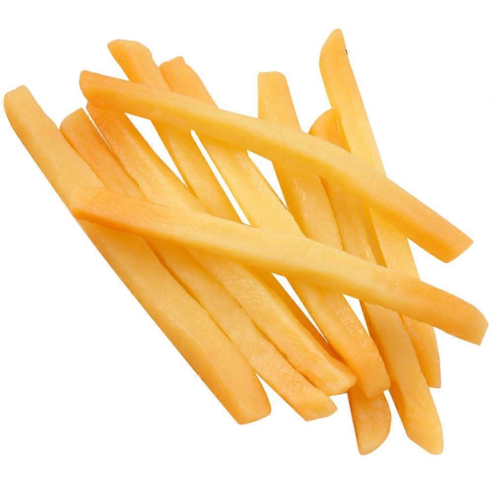 Artificial Fries Shaped Display For Restaurant Decor 9.9x0.8cm Table Show Decor 10Pcs