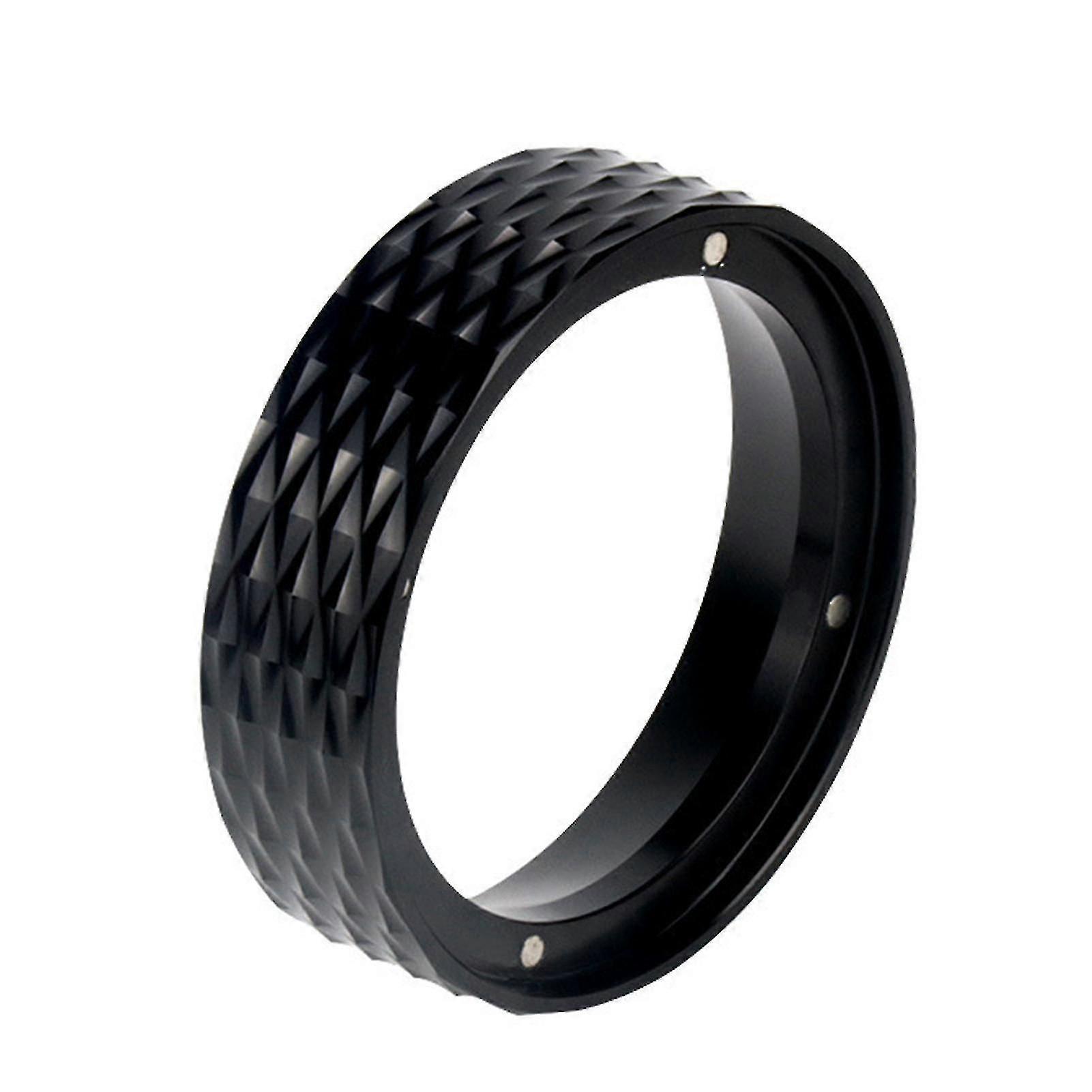 Dosing Ring Magnetic Avoid Mess Aluminium Alloy Espresso Dosing Funnel For Coffee