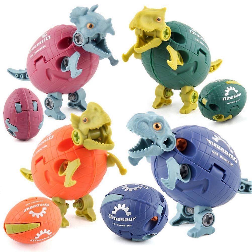 Assembling Deformed Dinosaurs Deformed Eggs Dinosaurs Toy DIY Puzzle Building Block Toy Gift for Kids