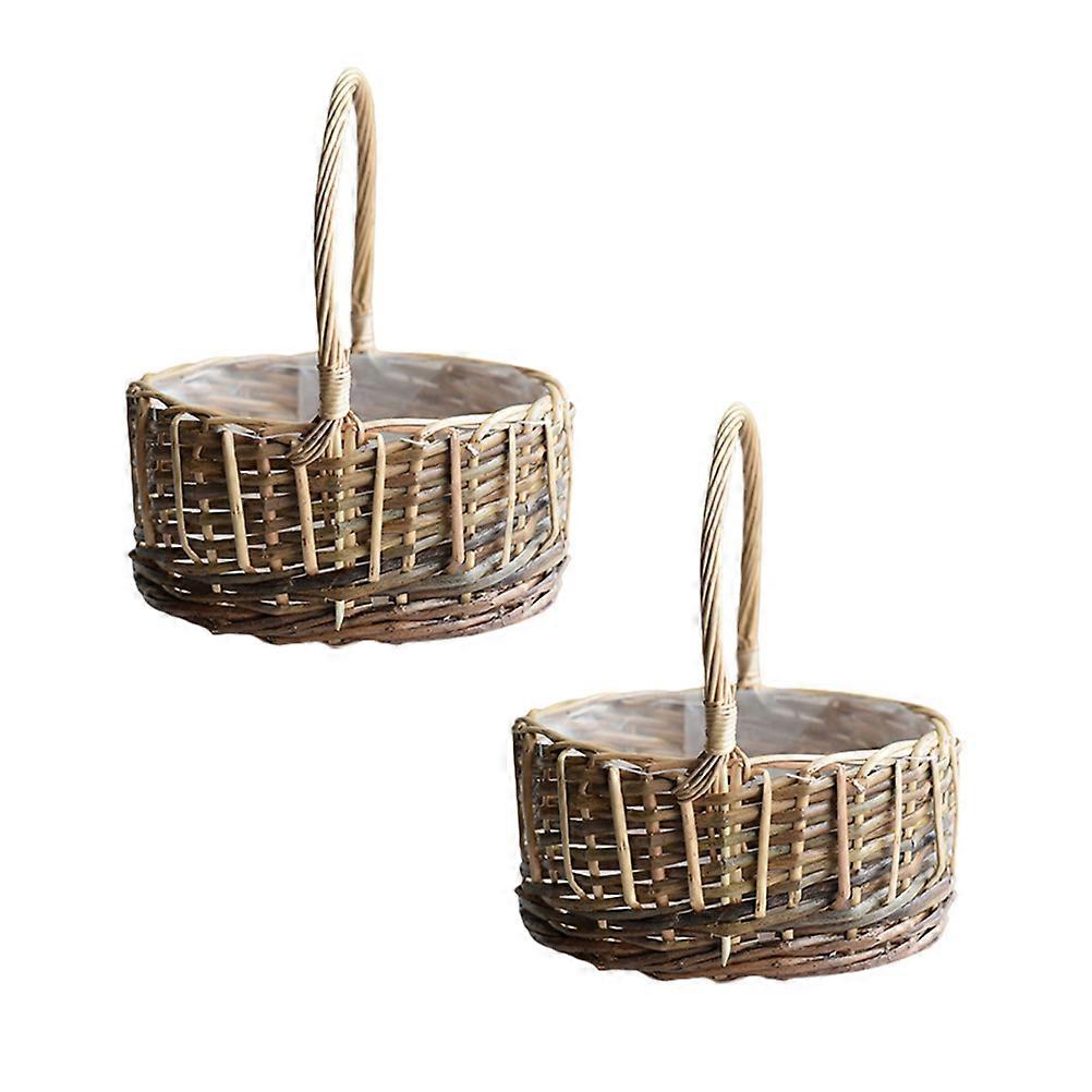 Woven Basket, Ideal for Storing Flowers and Household Items