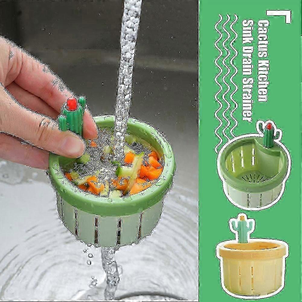 Innovative Cactus Design Kitchen Sink Drain Strainer with Stylish Basket