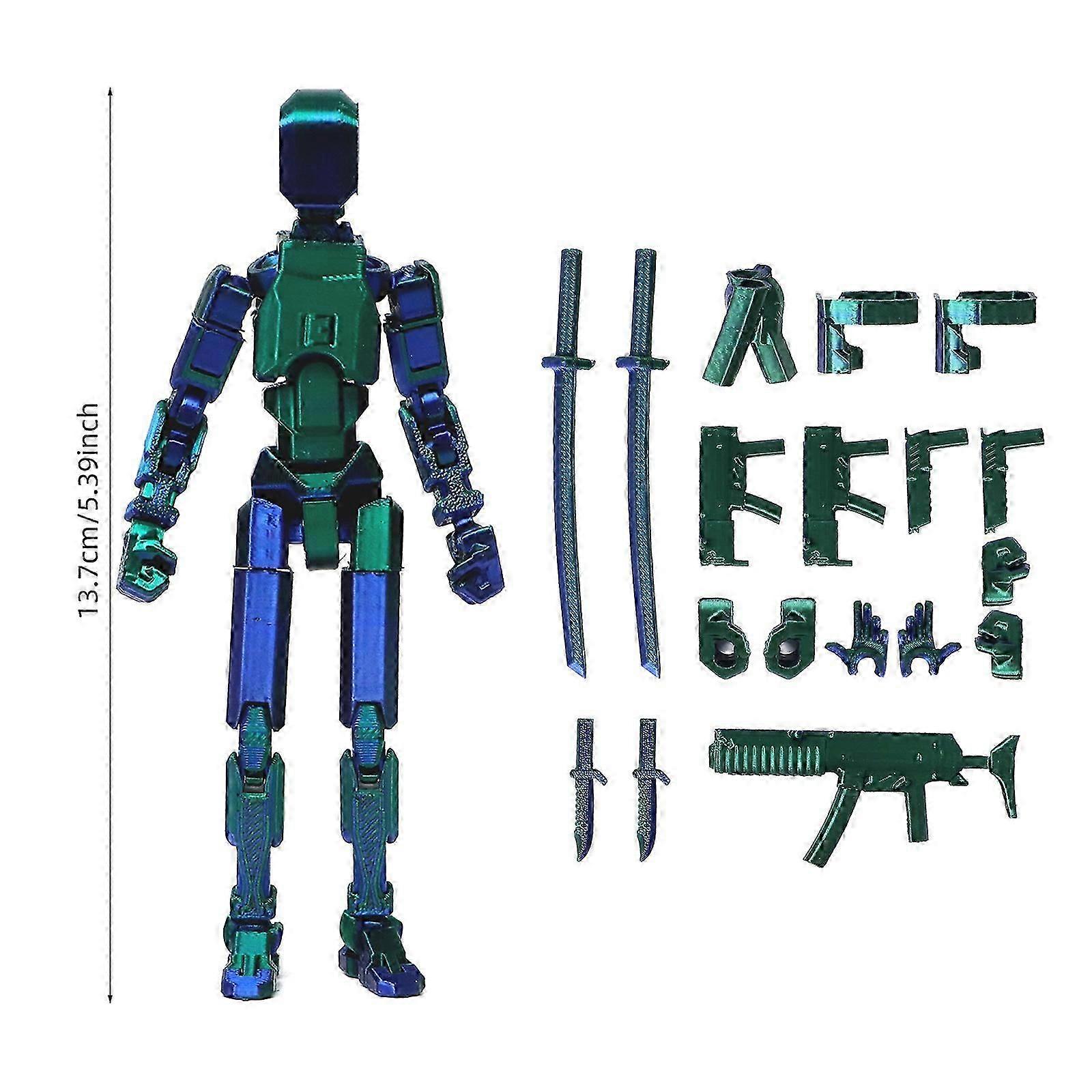 Titan 13 Articulated Action Figure - Highly Poseable 3D-Printed Collectible for UK Fans