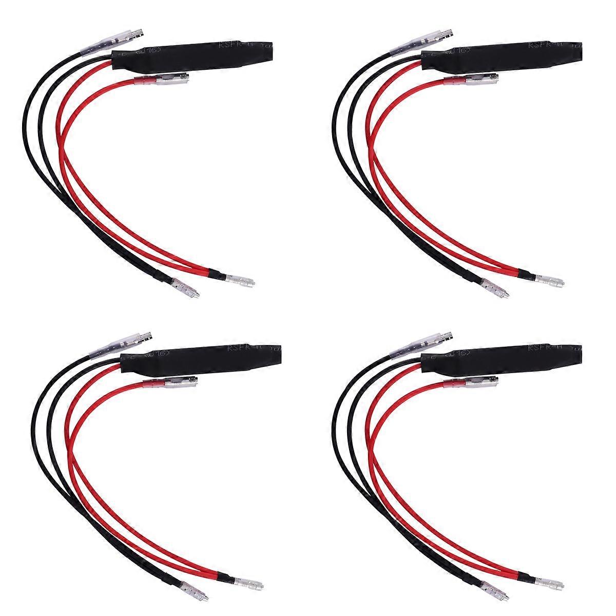 Light Decoder Resistor Adapter for Motorcycle Turn Signals, High Temperature Resistant, Easy Installation, Unilateral Connector, Compatible with