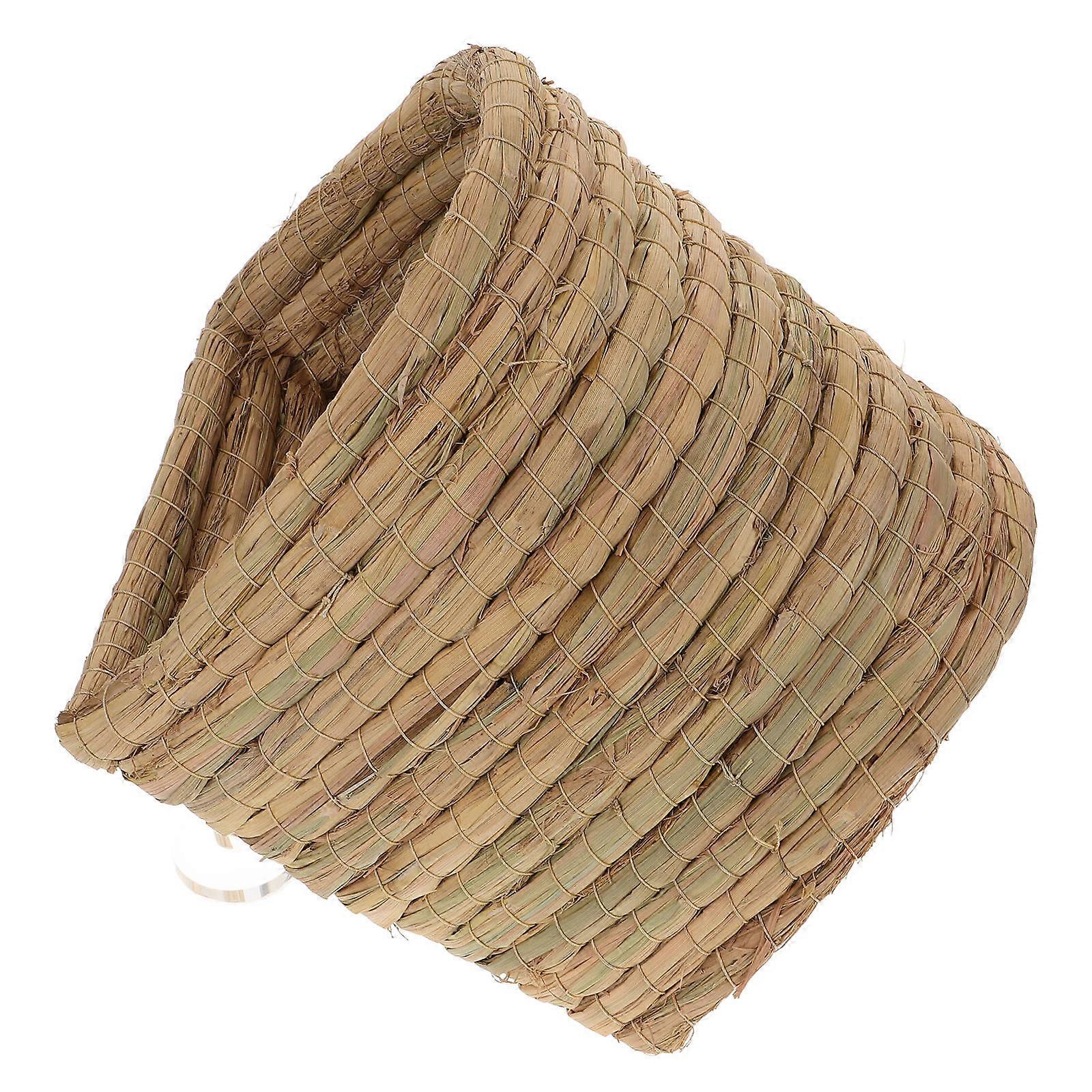 Grass Hideaway Nest For Chickens Small Pets Farm Home Use Size 23.50X20.50X20.00CM Low Maintenance 1Pack