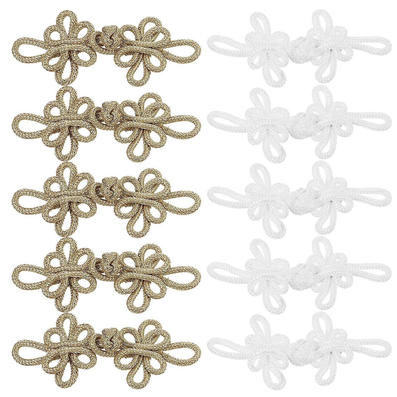 Sewing Fasteners 10Pcs Chinese Traditional Frog Buttons Closure Assorted Colors For Craft Enthusiasts