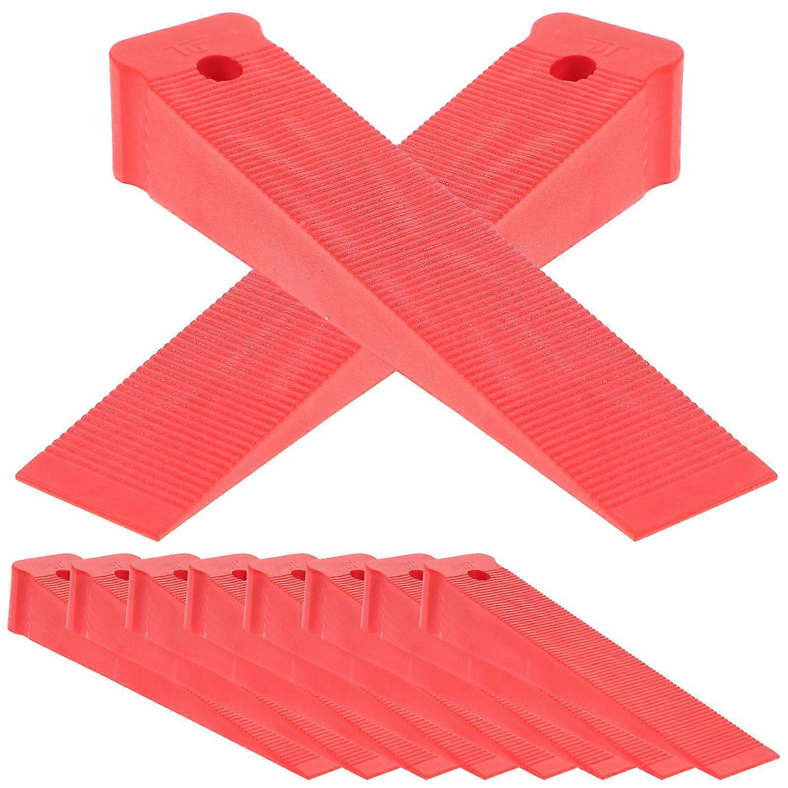 Plastic Leveling Wedges For Windows And Doors 10Pcs Red Shims Offering Anti-Slip Features For Home Furniture Fixing
