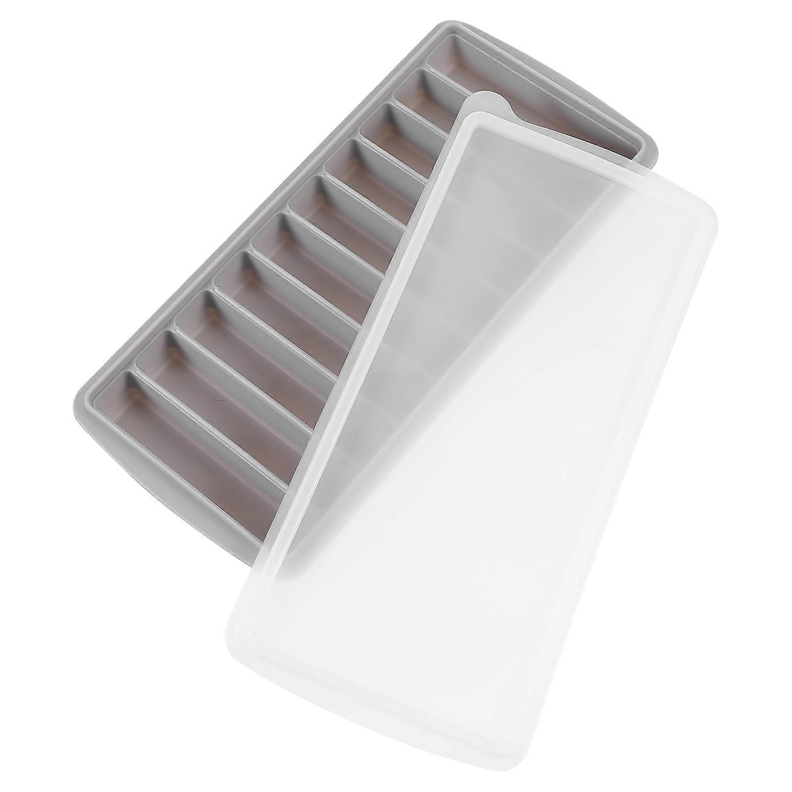 Silicone Ice Cube Mold with Lid Bar Shaped Ice Making Tool for Home Use, Easy Demoulding for Summer Drinks