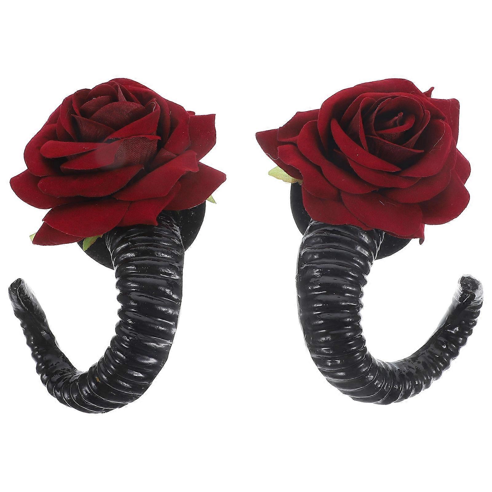 Lolita Elements Horn Shape Hair Accessories For Cosplay Occasions 1 Pair