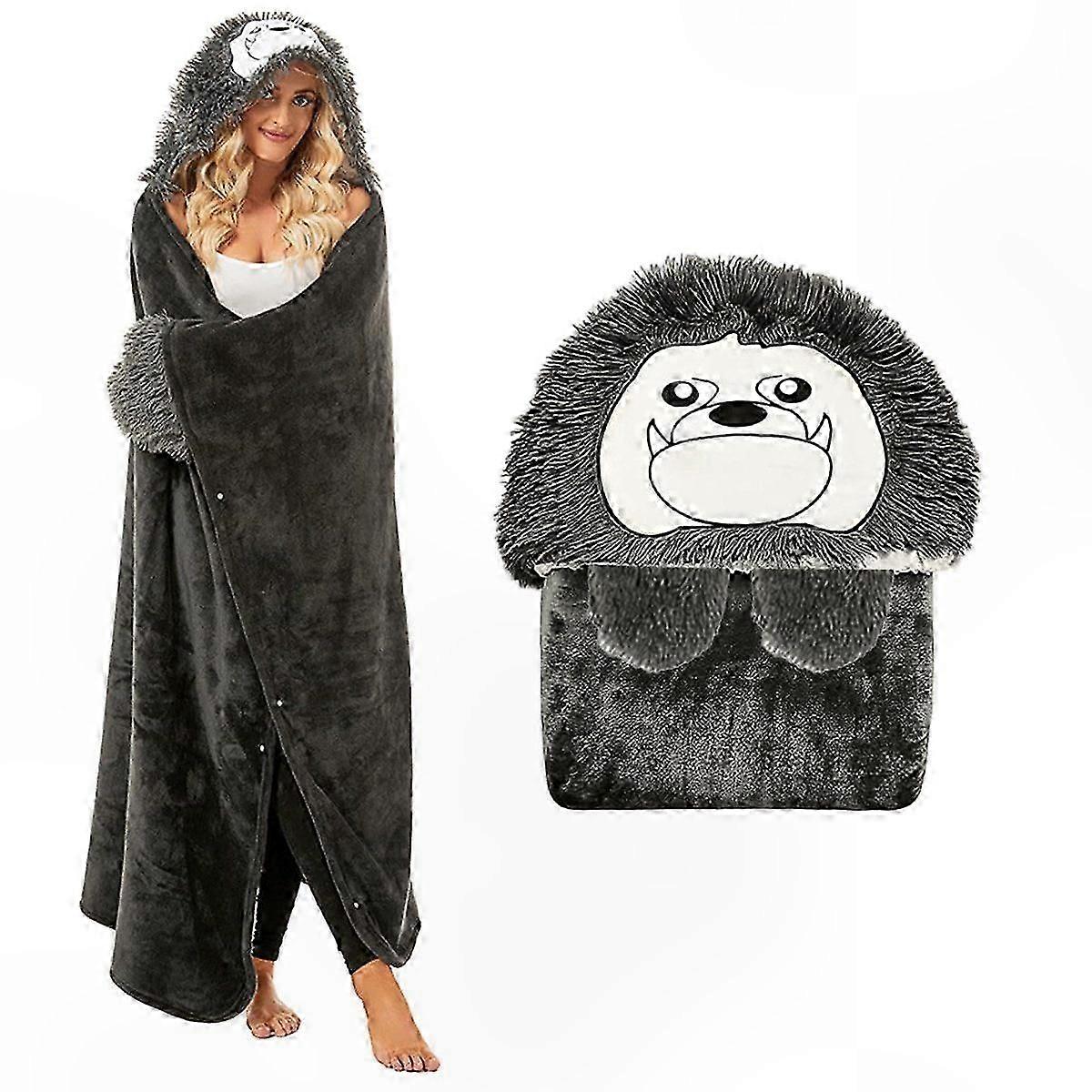 Soft Hooded Blanket with Sleeves for Maximum Comfort and Warmth