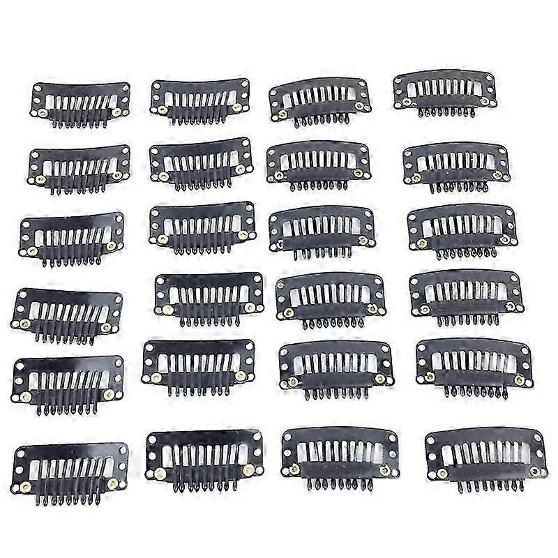 24 pcs Wig Clips, 9 Teeth Small Snap Comb Wig Clips Wig Clips Wig