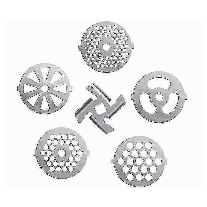 Faca cruzada para moedor de carne com placas de aço inoxidável de 5 mm e 7 mm